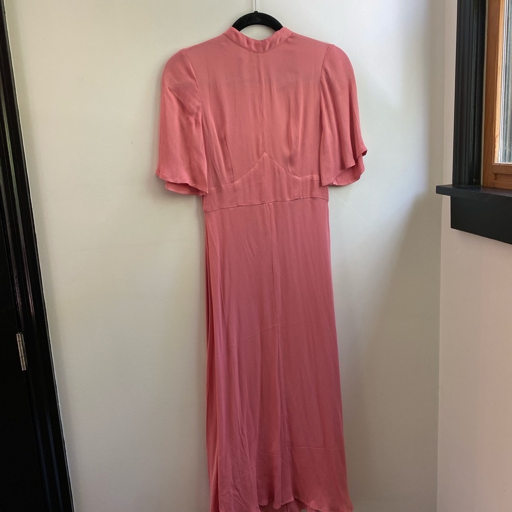 Pink silk Zara dress